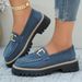 SHLIANG Neue Mode Britischen Stil frauen Wohnungen Dicken Boden Casual Loafers Runde Kappe Gummi Frühling Herbst Flache Schuhe X0047_voghion.com