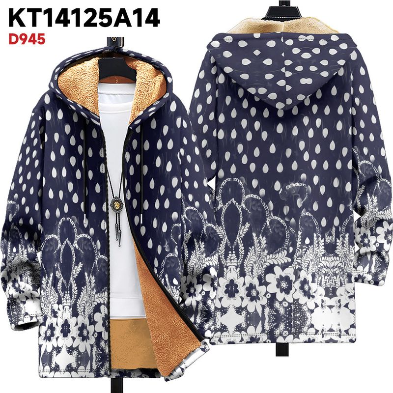 Winter British cotton jacket with plush comfortable street casual hooded pocket 3D printing_voghion.com