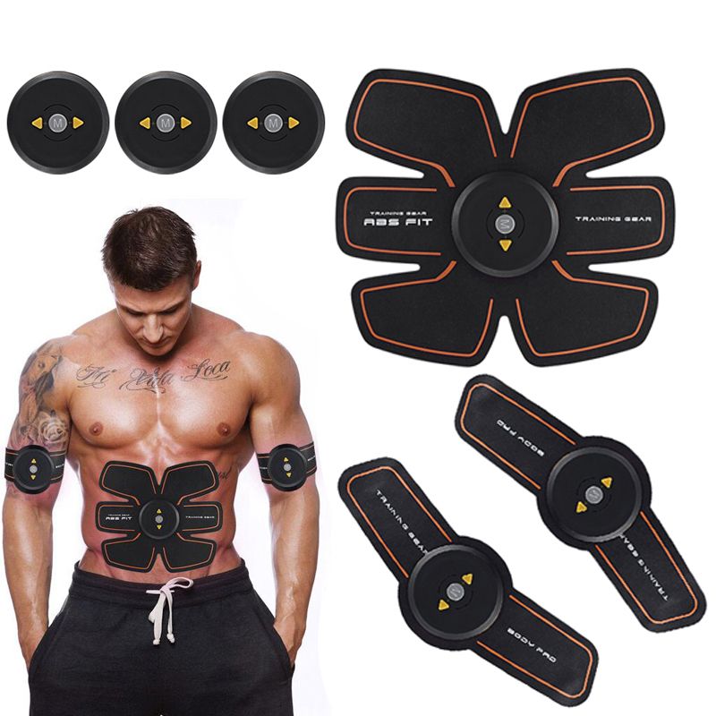 Wireless EMS Ricaricabile Elettrico Muscoli Addominali Del Braccio Stimolatore Ginnico Allenamento Intensivo Fiess Dispositivo Massaggiatore_voghion.com
