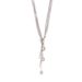 Personalized Multi-layer Chain Tassel Imitation Pearl Pendant Necklace With OT Buckle And Pull-out Stainless Steel Cool Style For Women_voghion.com