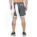 Schnelltrocknende Trainingsshorts für Herren – 2-lagiger Hybrid für Fitnessstudio und Strand mit Netzfutter (Basketball, Gewichtheben und Laufen, Design ohne Logo)_voghion.com