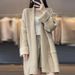 Oversized Longline Cardigan Sweater For Women – Chunky Knit Open Front Coat In Solid Colors (Gray, Khaki, Beige, Brown, One Size)_voghion.com