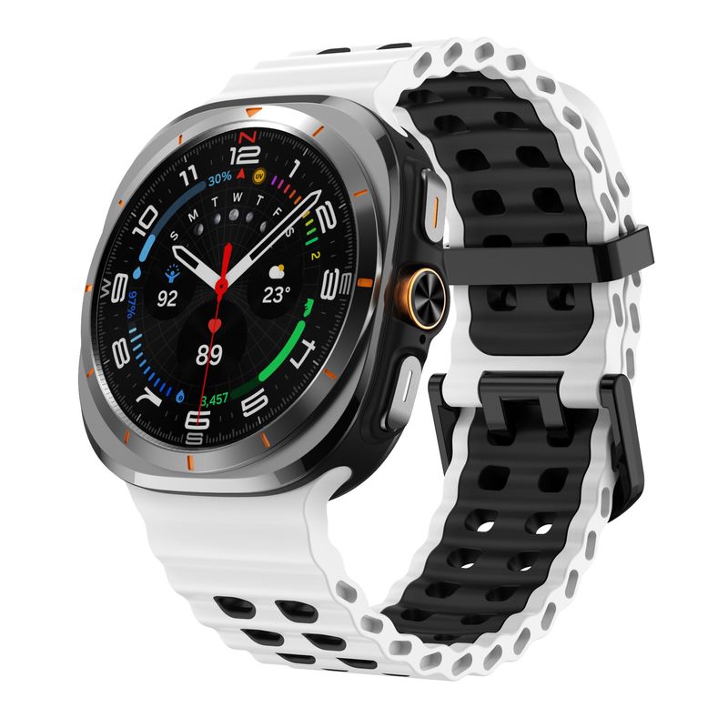 Silikonski pašček za Samsung Galaxy Watch Ultra 47 mm, modri ... zapestnica, modri, modri, modri, modri, modri, modri, modri, zapestnica, zapestnica za Galaxy Watch 7 ultra_voghion.com