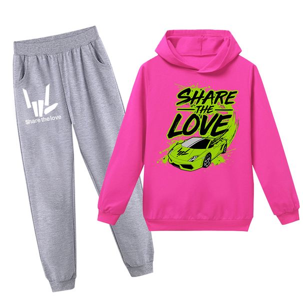 Spring And Autumn Printed Hoodie Set For Children_voghion.com