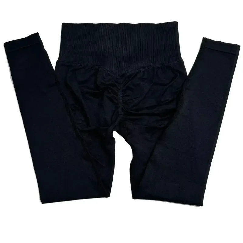 Dynamic Women High Waist Yoga Legging Seamless Scrunch Bum Gym Leggings Workout Sports Tights Stretchy Pants_voghion.com