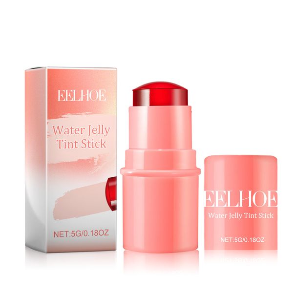 EELHOE Coral Fruit Jelly Blush Lipgloss Stick. Dünner, natürlicher und langanhaltender Color Blush Lipgloss Stick_voghion.com