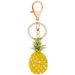Porte-clés créatif en résine ananas, version coréenne, pour femmes, accessoires de sac, petit cadeau, pendentif exquis pour voiture_voghion.com