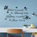 Believe yourself inspirational English butterfly PVC CH81570 living room bed wall sticker_voghion.com