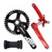 RIRO Mountain Bike Hollow Integrated Crank 36/38/40T Modified Positive And Negative Teeth Single Chainring_voghion.com