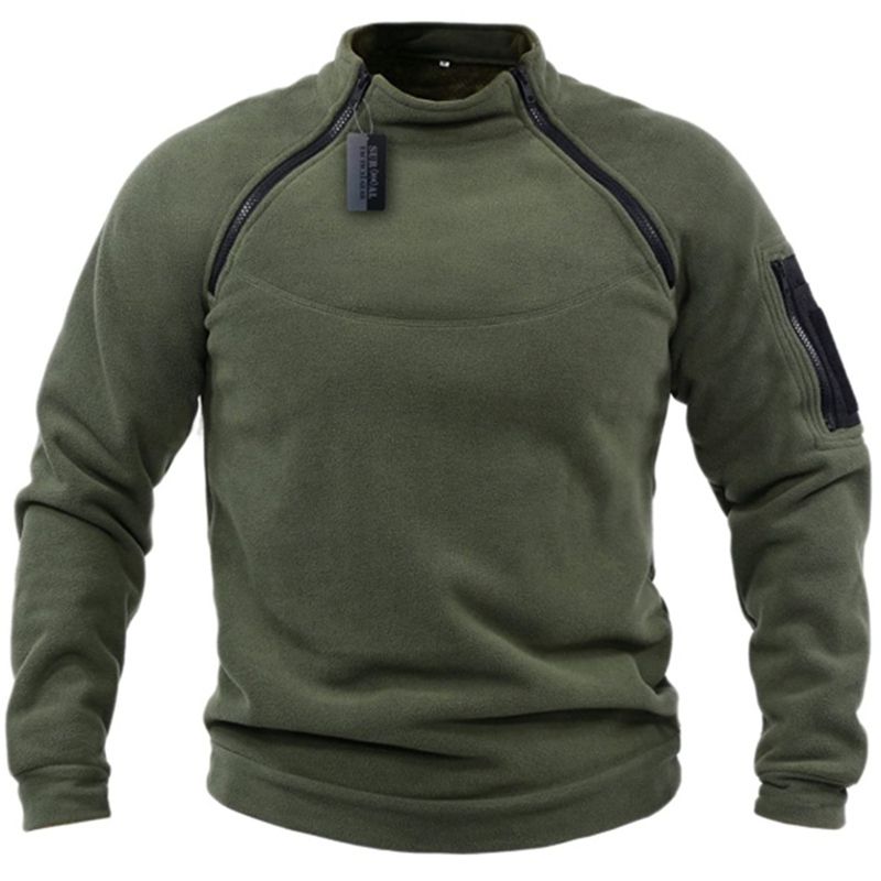 Men's tactice în aer liber Polar Fleece jachetă haine de vânătoare cald fermoar pulover bărbat windproof haina termică drumeții pulover_voghion.com