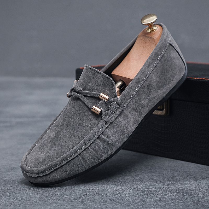 Men's Shoes  new lazy soft sole one-step doudou shoes men's driving casual leather shoes_voghion.com