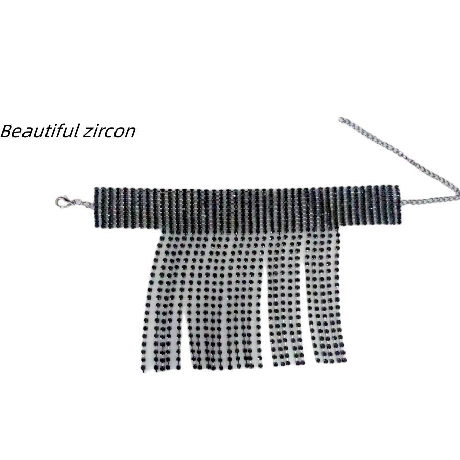 moda strass stile etnico cavigliera cavigliera con nappa di cristallo lucido tacchi alti_voghion.com