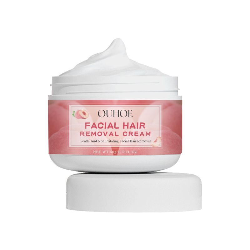 Peach Mild Non irritating Cleansing for Women's Facial Lip and Sweat Fast Hair Removal Cream_voghion.com