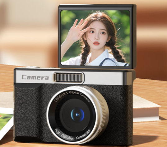 Caméra portable 4K CCD 9600 W HD Pixel avec écran rabattable et réversible_voghion.com