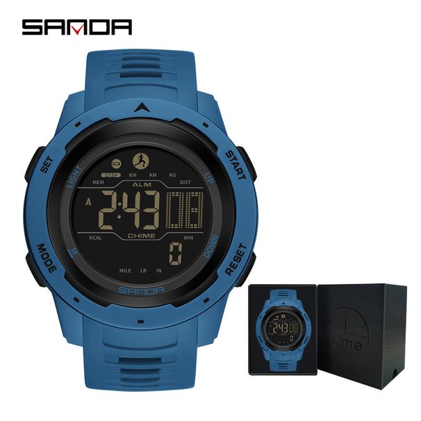 Waterproof Digital Sports Watch With Step Counter, Calorie Tracker, Stopwatch & Alarm For Men And Women - Durable TPU Strap, 50M Water Resistance_voghion.com