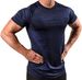 short sleeve training clothes New fitness suit for men, quick drying, breathable sports, running training, high elasticity _voghion.com