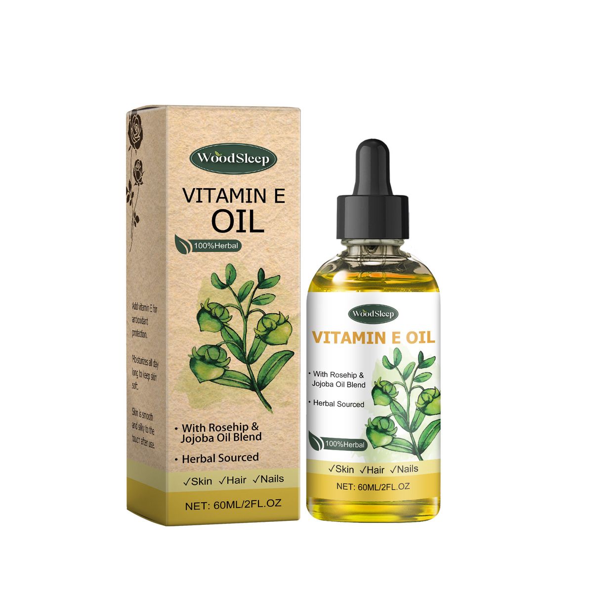 Aceite para el cuidado de la piel, vitamina E, hidratante y cuidado de la piel, hidratante y humectante de la piel, aceite de cuidado diario_voghion.com