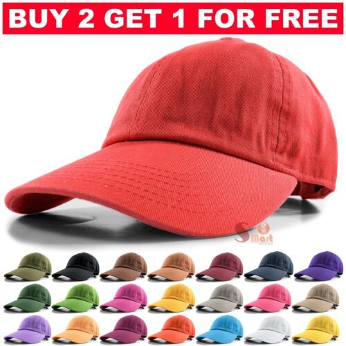 Plain POLO style Baseball cap Washable cotton adjustable hat for men and women_voghion.com
