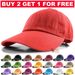 Plain POLO style Baseball cap Washable cotton adjustable hat for men and women_voghion.com