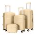 Set Of Three 20 24 28inch PP Hard Shell Luggage Zipper Style Travel Carry-on Suitcase_voghion.com