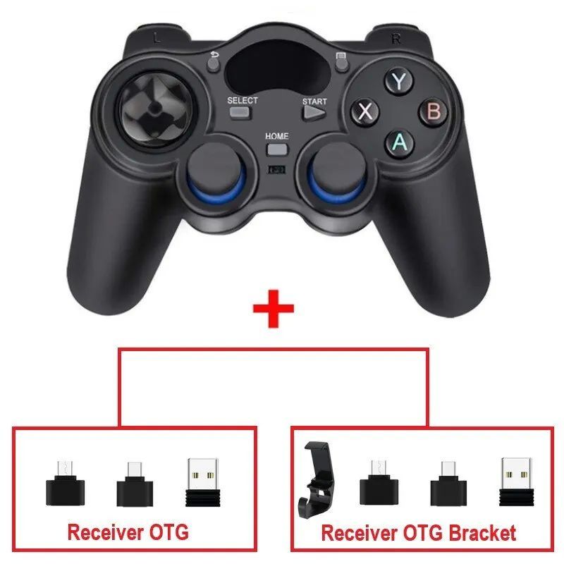 2.4G Controller Gamepad Wireless Joystick With OTG Converter_voghion.com