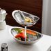 Stainless Steel Living Room Coffee Table Creative Multi-layer Three-layer Double-layer Snack Display Fruit Plate_voghion.com