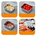 Stainless Steel Food Storage Container Small Square Kitchen Basin Luncheon Meat With Lid Freezing Divider Box Frozen_voghion.com