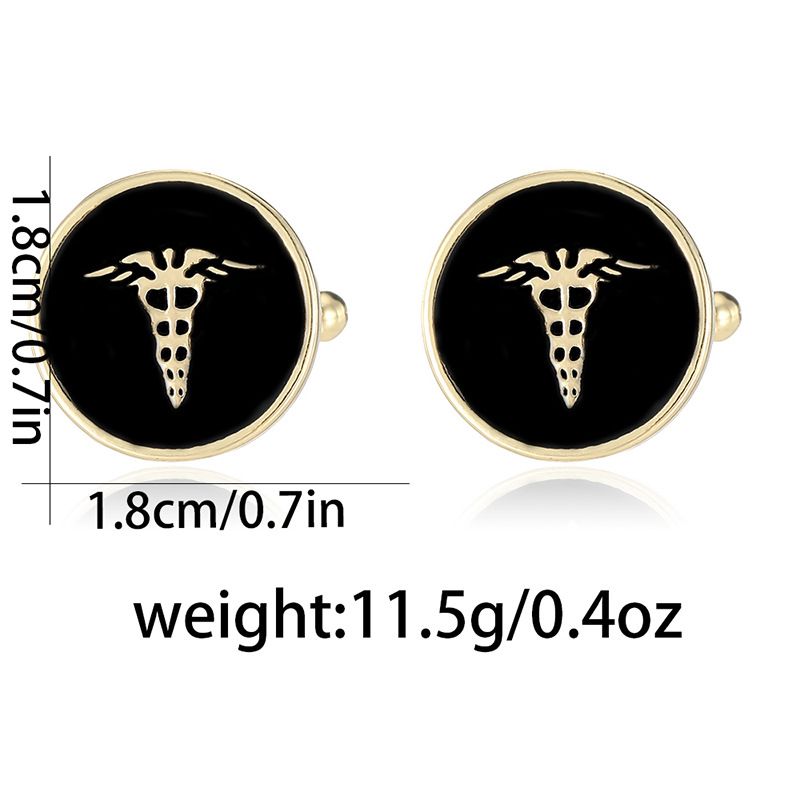 new two color round cufflinks men French business shirt cufflinks_voghion.com