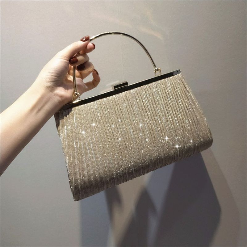 Mond Handtasche Geldbörse Apricot Abend Clutch Bag Shinny Strass Kette Umhängetasche Weibliche Pailletten Hochzeit Griff Taschen_voghion.com