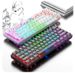Wired Mechanical Keyboard Transparent Hot Swap Illuminated Office Gaming Gaming Mini Keyboard_voghion.com