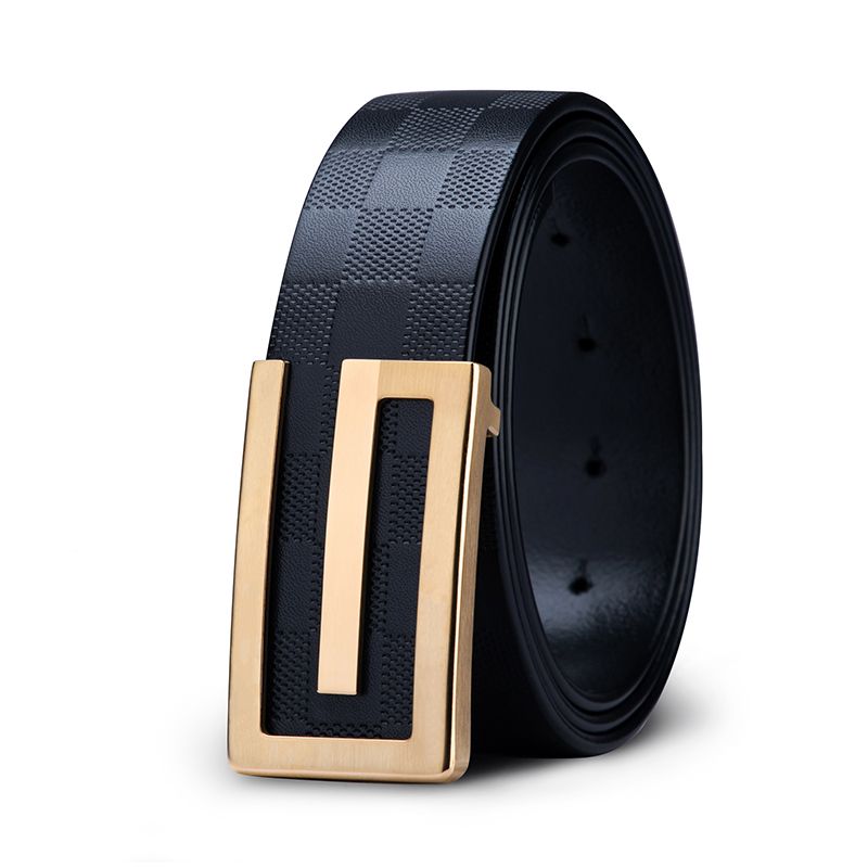 HOT Genuine G Bucukle Waist Belts Men Designer Gold Trouser Metal Jeans Strap Mens Leather Belt Gift_voghion.com