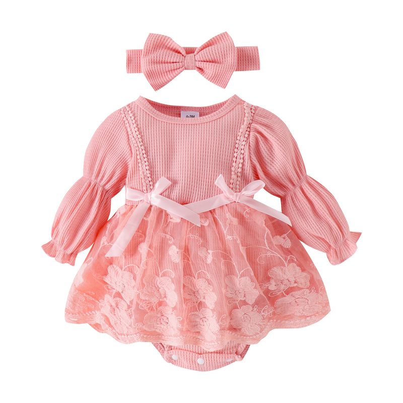 Tutina in rete con maniche a lanterna e apertura sul cavallo, per mamma e bambini, set copricapo e calzini_voghion.com