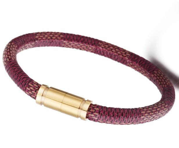 Custom Vintage Brown For Men And Couples Striped Plaid Leather Bracelet_voghion.com