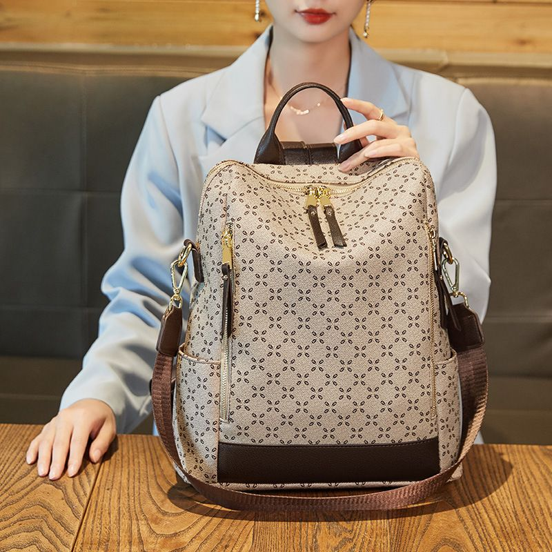 Stylish Women's Anti-Theft Backpack with Large Capacity_voghion.com