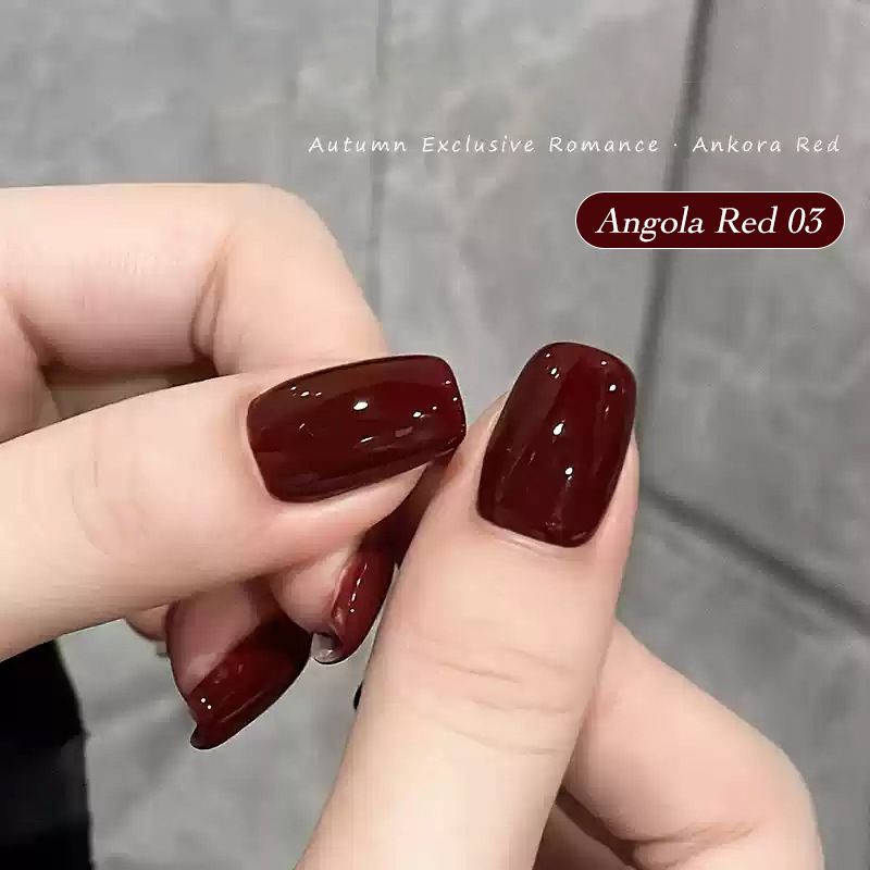 Gel per unghie rosso angora alla moda - Nuova uscita, tonalità ultra-perfetta, a lunga durata e resistente alle scheggiature - Set manicure per una finitura da salone_voghion.com