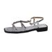 Sommer Nischendesign Flache Outdoor Römische Sandalen Fee Stil Damenschuhe Mode Hunderte_voghion.com