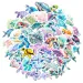 Paquete de 50 palitos de tortuga azul marino para niños, calcomanías de grafiti de dibujos animados, álbumes de recortes, portátil grande, monopatín, pared._voghion.com