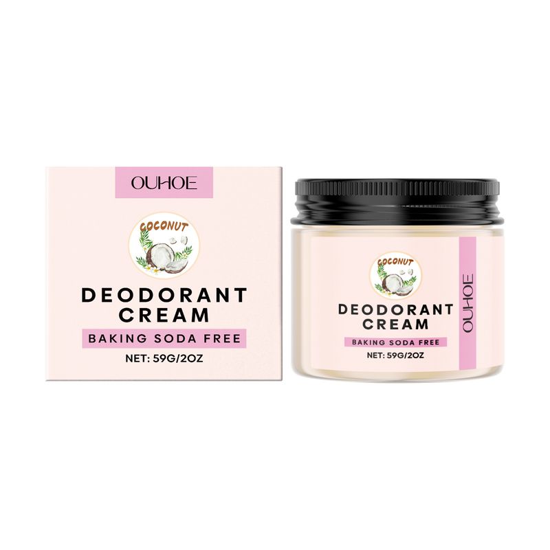 Creme para a pele com fragrância de coco OUHOE Nutre suavemente, hidrata e suaviza a pele com elasticidade duradoura,_voghion.com