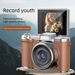 Fotocamera CCD digitale mirrorless ad alta definizione con schermo ribaltabile per studenti principianti_voghion.com