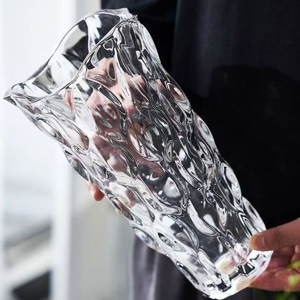 【 Vroče prodajano 1000 kosov v 3 dneh】 Nordijski stil visoko estetska boemska steklena vaza, dnevna soba jedilna miza_voghion.com