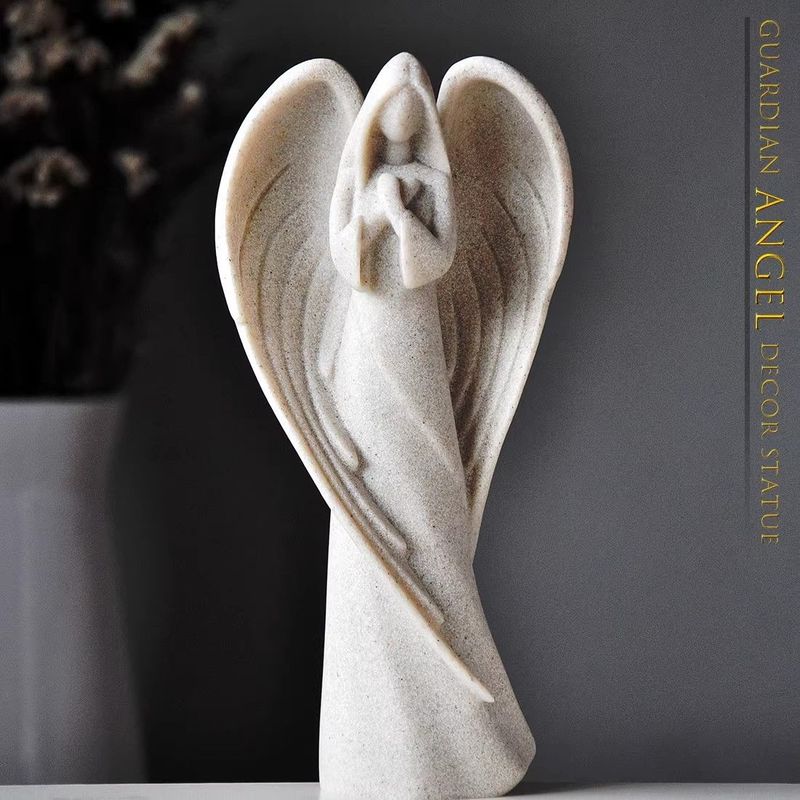 Guardian Angel Abstract Ornament Living Room Study Creative Figure Statue Crafts European Style Home Decorations_voghion.com
