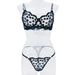 INS Style Sexy Lingerie Set Pure Desire Women Heart Embroidery Push-Up Bra Thin Breathable_voghion.com