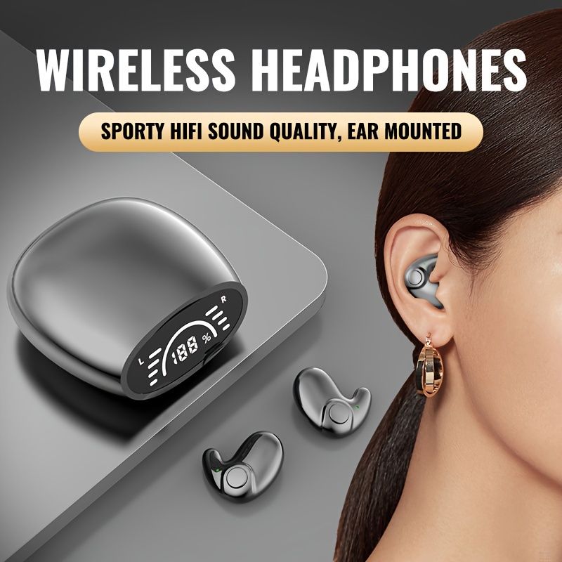 Wireless Earphones For Sleep, Comfortable And Noise-isolating Earplugs, Mini And Discreet, With A Non-flashing Design, Comes With A Charging Case, Hi_voghion.com