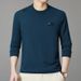 Fall Winter Men Sweater Casual All-Match Classic Printed Label Round Neck Loose Long Sleeves Men's T-Shirt_voghion.com