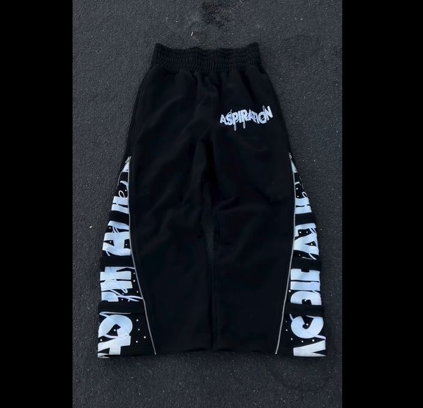 Men's Dark Retro Casual Sweatpants With Lace-Up Detail - Harajuku Street Style Loose Fit Trousers_voghion.com