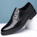 Men's Casual Shoes With Hidden Heightening Design Special Small Size Fashionable All-Match Leather Shoes Rubber Sole_voghion.com