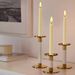 6 Pack Rotating Long Candles Beige Shell Bullet Head Remote Control Christmas Wedding Table Decoration Electronic Candle Lights_voghion.com