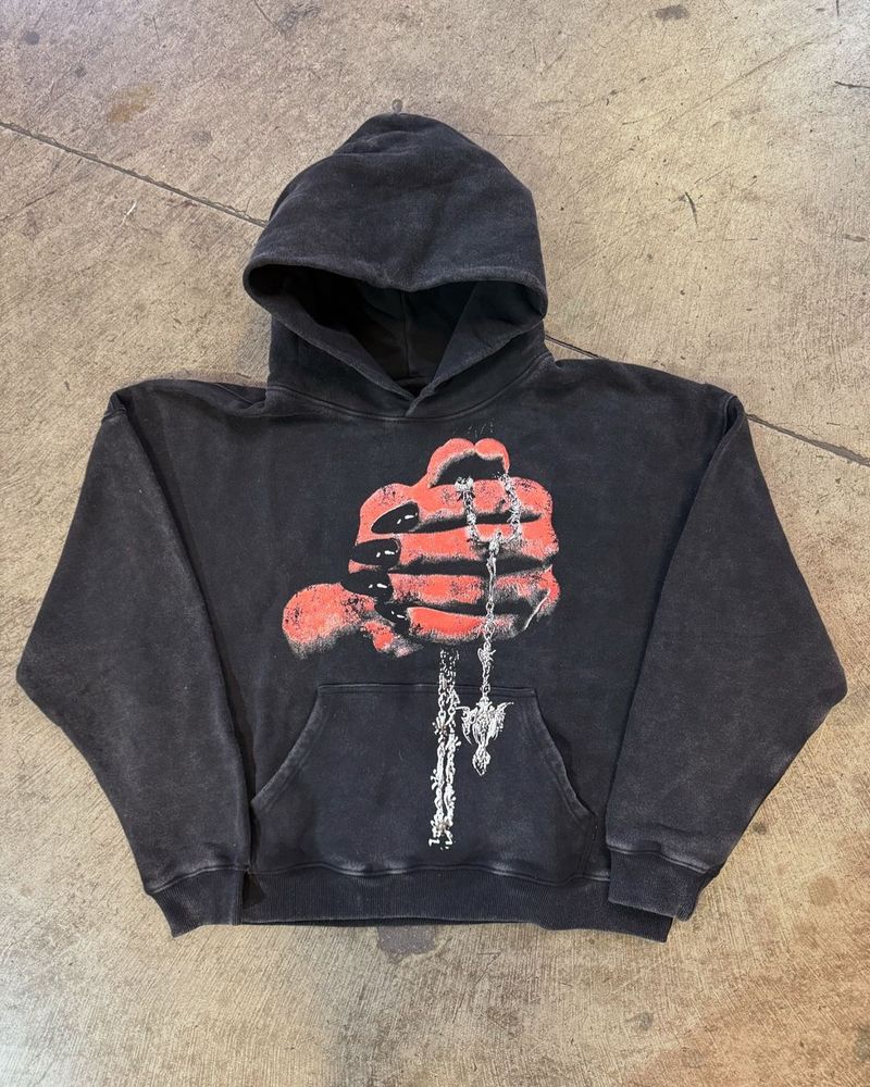 Felpa con cappuccio da uomo, modello stampato, a maniche lunghe, con cappuccio, giacca retrò, tendenza di strada_voghion.com