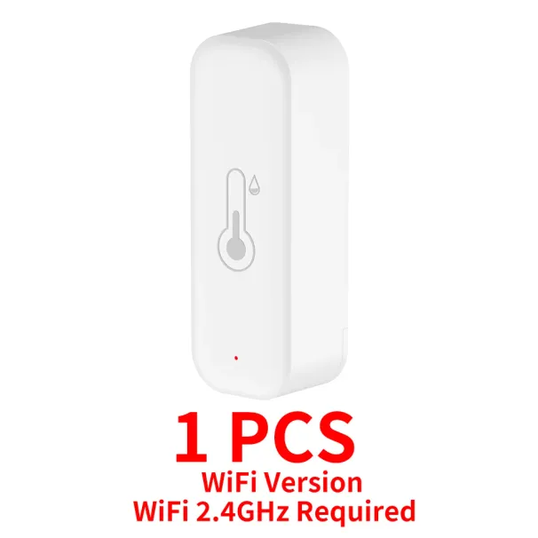 Inteligentny termometr Tuya WiFi z czujnikiem temperatury i wilgotności, higrometrem, aplikacją i zdalnym alarmem, współpracuje z Alexą i Google Home_voghion.com