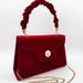 Nuova borsa da sposa di alta qualità in velluto rosso alla moda e festosa, borsa da sposa in camelia_voghion.com